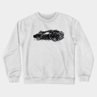 The V8 Black on Black Interceptor Crewneck Sweatshirt